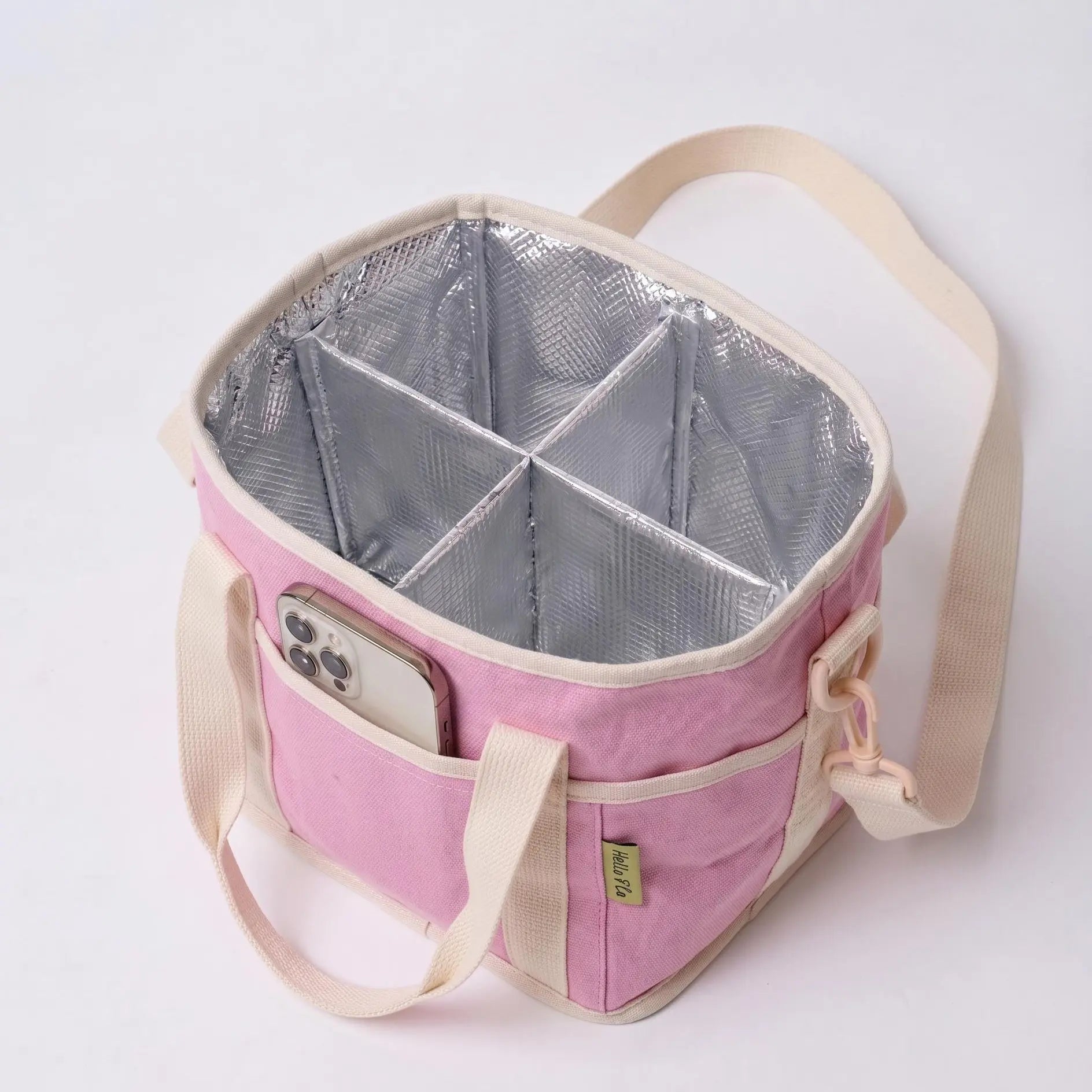 Family Size 4-Compartment Drink Carrier Tote for Multiple Tumblers - Simplify Your Mornings
