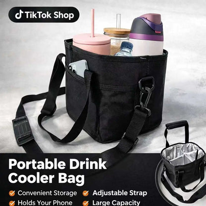 Family Size 4-Compartment Drink Carrier Tote for Multiple Tumblers - Simplify Your Mornings