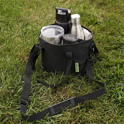 Family Size 4-Compartment Drink Carrier Tote for Multiple Tumblers - Simplify Your Mornings